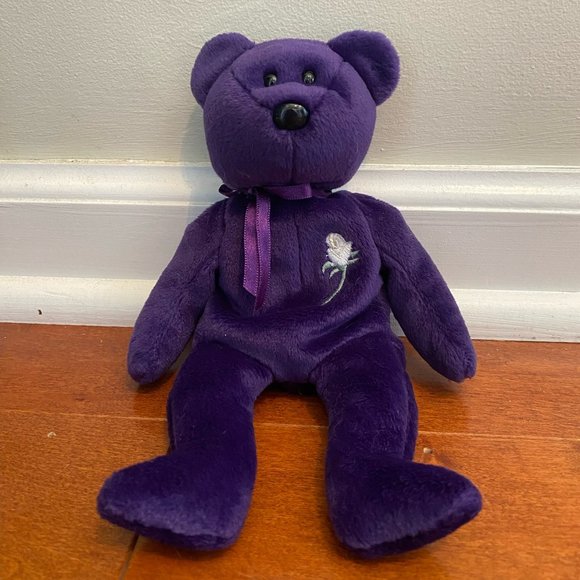 Ty Princess Diana Purple Bear. - Picture 1 of 2